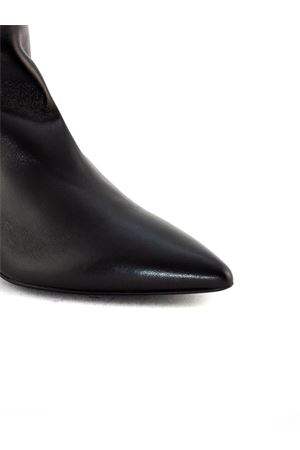 Black soft leather Gil ankle boot HALMANERA | GIL26NERO