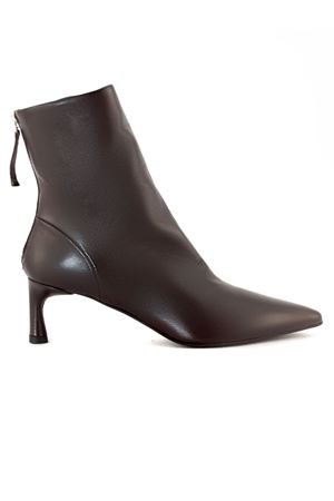 Dark brown soft leather Gil ankle boot HALMANERA | GIL26TMORO