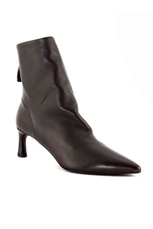 Dark brown soft leather Gil ankle boot HALMANERA | GIL26TMORO
