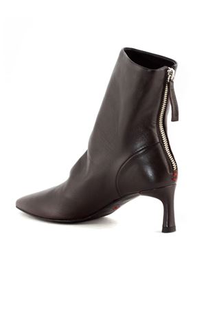Dark brown soft leather Gil ankle boot HALMANERA | GIL26TMORO