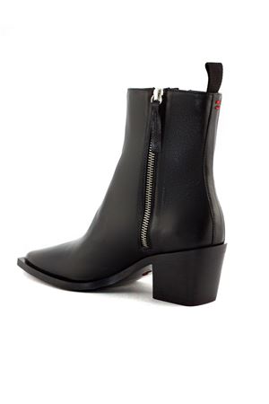 Black smooth leather Taby ankle boot HALMANERA | TABY37NEROMOGANO
