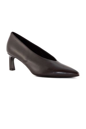 Dark brown smooth leather Vale pumps HALMANERA | VALE01TMORO