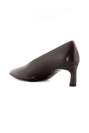 Dark brown smooth leather Vale pumps HALMANERA | VALE01TMORO