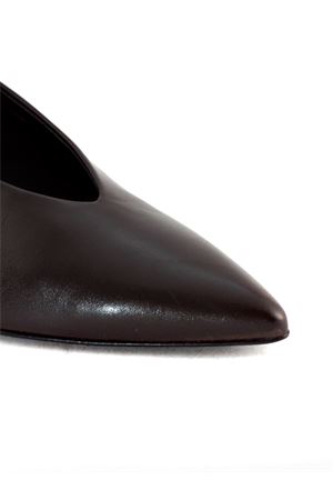Dark brown smooth leather Vale pumps HALMANERA | VALE01TMORO
