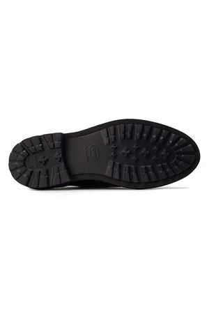 Black leather derby lace-up shoes HENDERSON | 82216CV2NERO