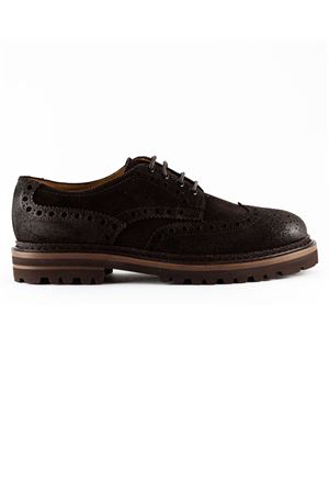 Dark brown suede Derby lace-up shoes HENDERSON | 84206S0TMORO