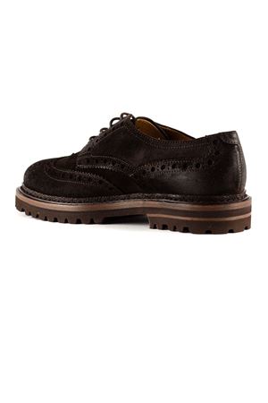 Dark brown suede Derby lace-up shoes HENDERSON | 84206S0TMORO