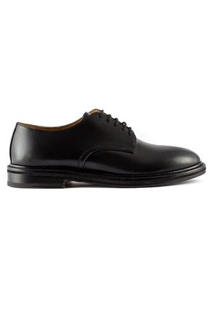 Black leather Derby lace-up shoes HENDERSON | 85205P0NERO