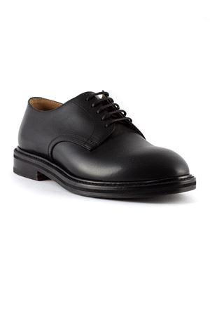 Black leather Derby lace-up shoes HENDERSON | 85205P0NERO