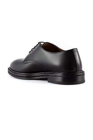 Black leather Derby lace-up shoes HENDERSON | 85205P0NERO