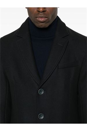 Navy blue wool blend coat HERNO | CA000202U33432R9290