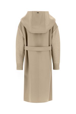 Cappotto realizzato in 100% lana doppia beige HERNO | GC00073DR334491985