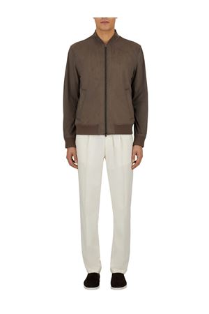Resort Bomber Jacket In Alternative Suede HERNO | GI00073UR127372700