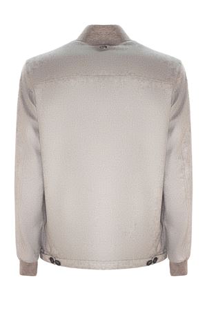 Giubbotto in misto seta e cashmere color tortora HERNO | GI00076UR380872600