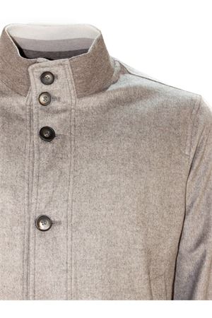 Giubbotto in misto seta e cashmere color tortora HERNO | GI00076UR380872600