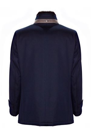 Cappotto in lana vergine blu HERNO | IM000369U331869200