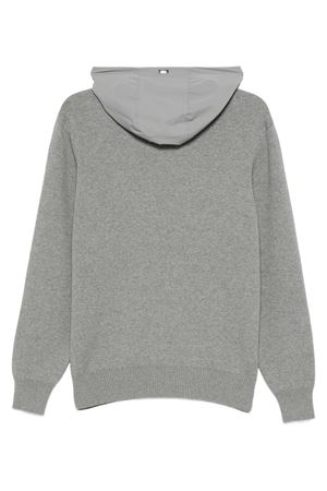 Felpa con cappuccio in cotone grigio HERNO | MG00027UR721119430