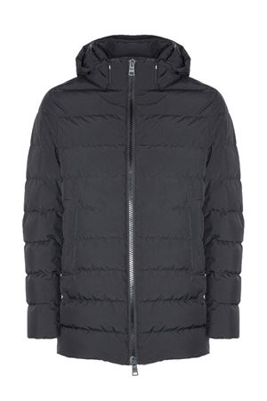 Black down jacket with hood HERNO | PI001238U128409300
