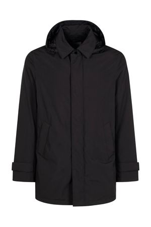 Black hooded jacket HERNO | PI001242U128409300