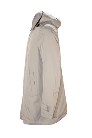 Parka lungo in microfibra di nylon grigio HERNO | PI001242U128409436