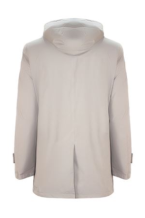 Parka lungo in microfibra di nylon grigio HERNO | PI001242U128409436