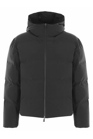 Black down jacket in 4-way stretch matt fabric HERNO | PI001247U12590SZ9300