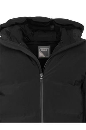 Black down jacket in 4-way stretch matt fabric HERNO | PI001247U12590SZ9300