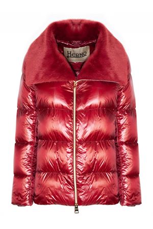 Bordeaux Nylon Ultralight Lady Faux Fur HERNO | PI001923D12017Z6705
