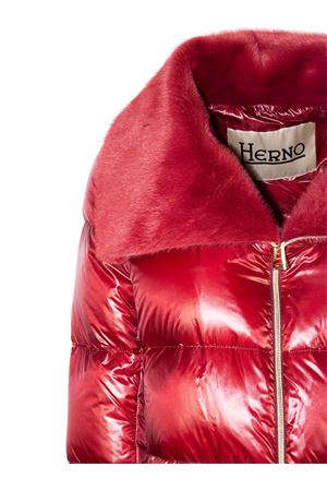Bordeaux Nylon Ultralight Lady Faux Fur HERNO | PI001923D12017Z6705