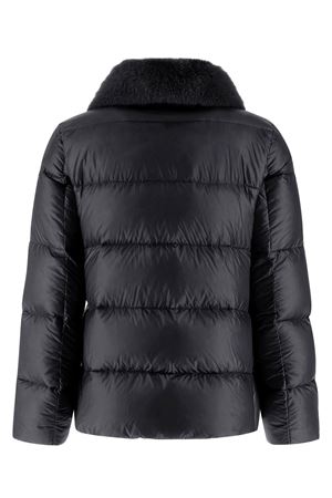 Black Nylon Ultralight Lady Faux Fur HERNO | PI001923D12017Z9300