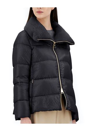 Black Nylon Ultralight Lady Faux Fur HERNO | PI001923D12017Z9300