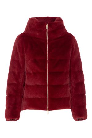 Red faux fur padded jacket HERNO | PI001935D126306705