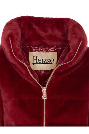 Red faux fur padded jacket HERNO | PI001935D126306705