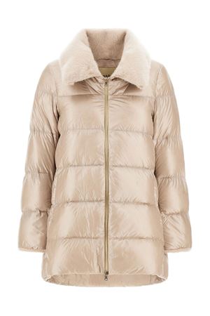 Nylon Ultralight And Lady Alternative Fur A-Shape Jacket HERNO | PI002140D12017Z1985
