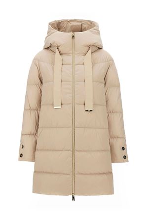A-Shape Jacket In Beige Satin HERNO | PI1304D12170Z1985
