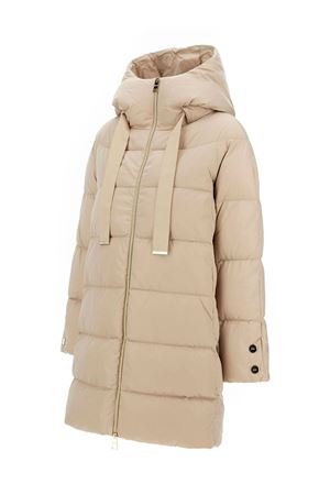 A-Shape Jacket In Beige Satin HERNO | PI1304D12170Z1985