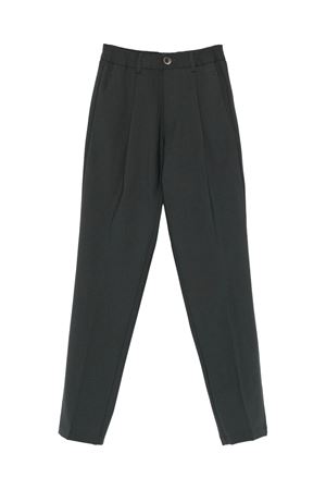 Grey pleated-front trousers HERNO | PT000130U33474S9487