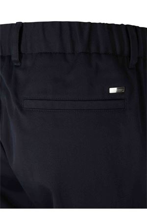 Blue cotton drawstring cargo trousers HERNO | PT00039UR132669200