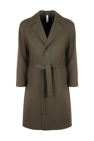Ostuni coat in mud-grey virgin wool blend HEVO | OSTUNII7400513