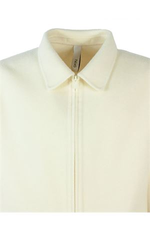 Cream white wool shirt jacket HEVO | VERDEMAREDI7000602