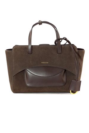 Borsa a tracolla Testa di moro Flap M HIDESINS | FL12DN025TMORO