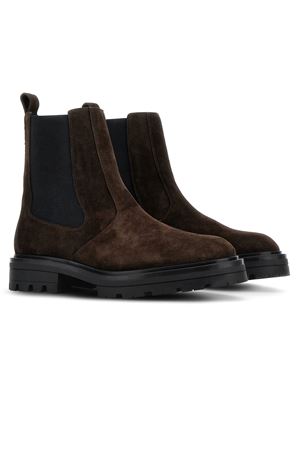 Brown suede Chelsea Ankle Boots HOGAN | HXM6730FM60BYES808