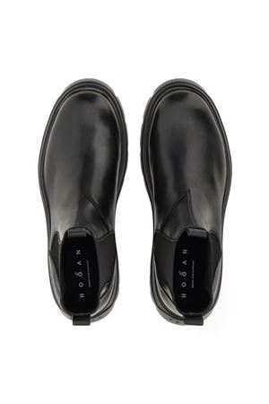 Black leather Chelsea boots HOGAN | HXM6920FT20UDMB999