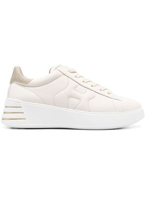 Hogan Rebel sneakers in Ivory nappa leather HOGAN | HXW5640DN61RCB367T