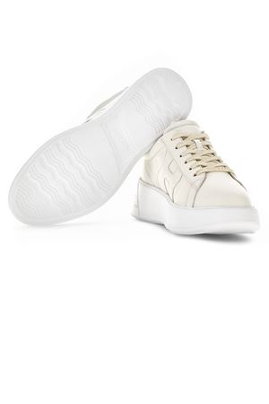 Hogan Rebel sneakers in Ivory nappa leather HOGAN | HXW5640DN61RCB367T