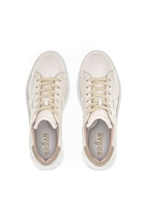 Hogan Rebel sneakers in Ivory nappa leather HOGAN | HXW5640DN61RCB367T