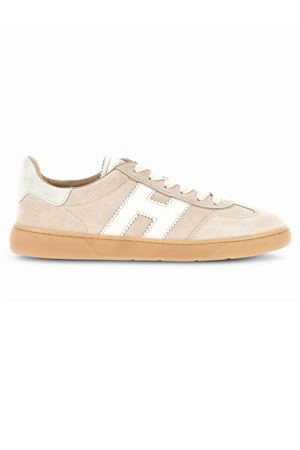 sneakers in pelle beige HOGAN | HXW6470FB60PJQ0ESK