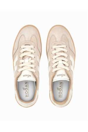 beige leather sneakers HOGAN | HXW6470FB60PJQ0ESK