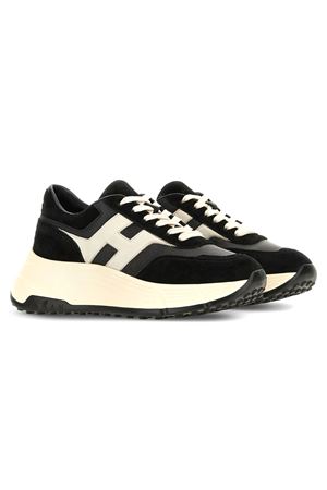 Sneakers Hi-Fi in pelle scamosciata nera HOGAN | HXW6690FR30UHG1023