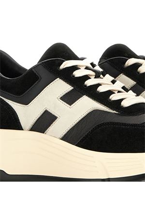 Sneakers Hi-Fi in pelle scamosciata nera HOGAN | HXW6690FR30UHG1023
